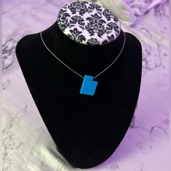 Eden Ruth RARE Turquoise “Utah” necklace 14k white gold Italy chain NWT - Picture 9 of 9